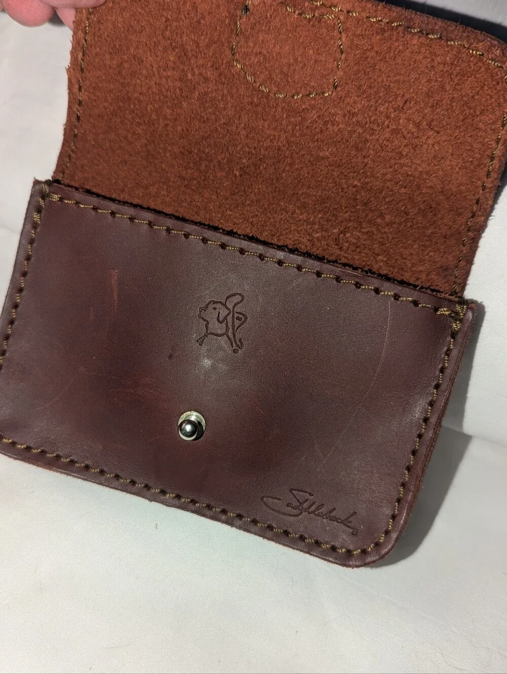 Saddleback Dark Brown Leather Belt Pouch Wallet with Snap Tab Closure